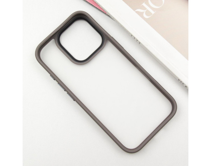 Чохол-силікон Metal Buttons iPhone 16 Pro Max, Сірий