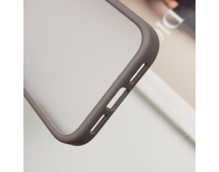 Чохол-силікон Metal Buttons iPhone 16 Pro Max, Сірий