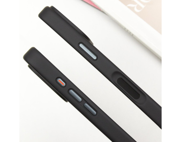 Чохол-силікон Metal Buttons iPhone 16 Pro Max, чорний