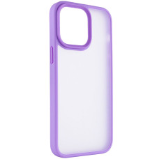 Чохол-силікон Metal Buttons iPhone 15 Pro Max, бузковий