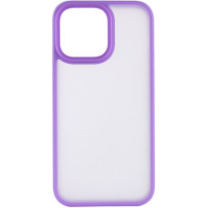 Чохол-силікон Metal Buttons iPhone 15 Pro Max, бузковий