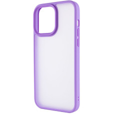 Чохол-силікон Metal Buttons iPhone 15 Pro Max, бузковий