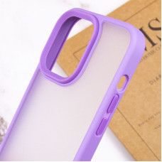 Чохол-силікон Metal Buttons iPhone 15 Pro Max, бузковий