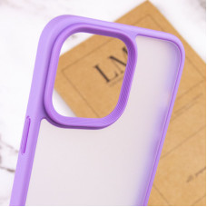 Чохол-силікон Metal Buttons iPhone 15 Pro Max, бузковий