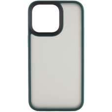 Чохол-силікон Metal Buttons iPhone 15 Pro Max, Зелений