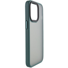 Чохол-силікон Metal Buttons iPhone 15 Pro Max, Зелений