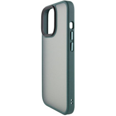 Чохол-силікон Metal Buttons iPhone 15 Pro Max, Зелений