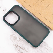 Чохол-силікон Metal Buttons iPhone 15 Pro Max, Зелений