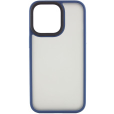 Чохол-силікон Metal Buttons iPhone 14 Pro Max, синій