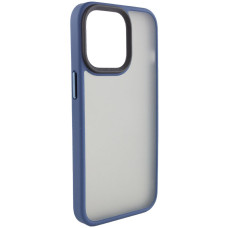 Чохол-силікон Metal Buttons iPhone 14 Pro Max, синій
