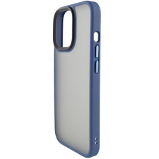 Чохол-силікон Metal Buttons iPhone 14 Pro Max, синій