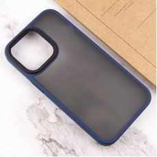 Чохол-силікон Metal Buttons iPhone 14 Pro Max, синій