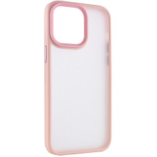 Чохол-силікон Matte Metal Buttons iPhone 13 Pro Max Pink Sand