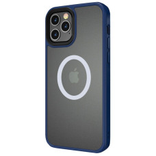 Чохол-силікон Metal Buttons with MagSafe iPhone 13 Pro Max, Navy blue