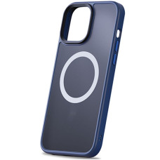Чохол-силікон Metal Buttons with MagSafe iPhone 13 Pro Max, Navy blue