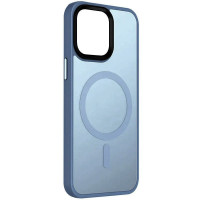 Чохол-силікон Metal Buttons with MagSafe iPhone 13, Блакитний / Sierra Blue
