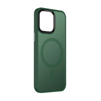 Чохол-силікон Metal Buttons with MagSafe iPhone 13, Зелений / Dark Green
