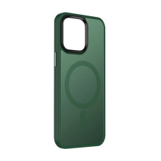 Чохол-силікон Metal Buttons with MagSafe iPhone 13, Зелений / Dark Green