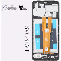 Дисплей с сенсорным экраном (модуль) Samsung A065 Galaxy A06, черный с рамкой, оригинал, сервисная упаковка