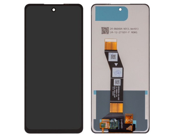 Дисплей з сенсорним екраном (модуль) Motorola E14, G04, G04s, чорний, оригінал