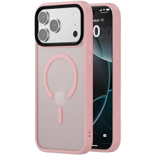 Чохол-силікон Metal Buttons with MagSafe Colorful iPhone 17 Pro Max, Рожевий