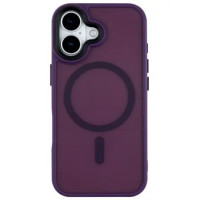 Чохол-силікон Metal Buttons with MagSafe Colorful Apple iPhone 17, Темно-Фіолетовий