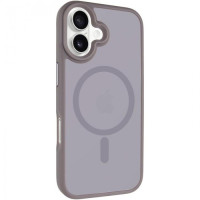 Чохол-силікон Metal Buttons with MagSafe Colorful iPhone 17, Сірий