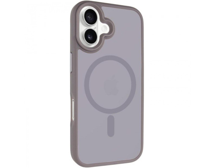 Чохол-силікон Metal Buttons with MagSafe Colorful iPhone 17, Сірий