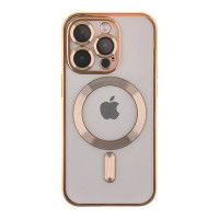 Чохол-силікон Metallic Full Camera with Magsafe iPhone 15 Pro, Gold