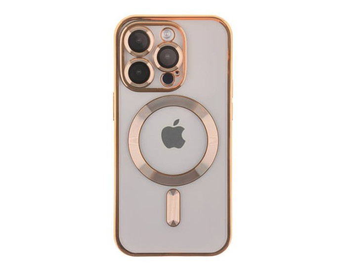 Чохол-силікон Metallic Full Camera with Magsafe iPhone 15 Pro, Gold