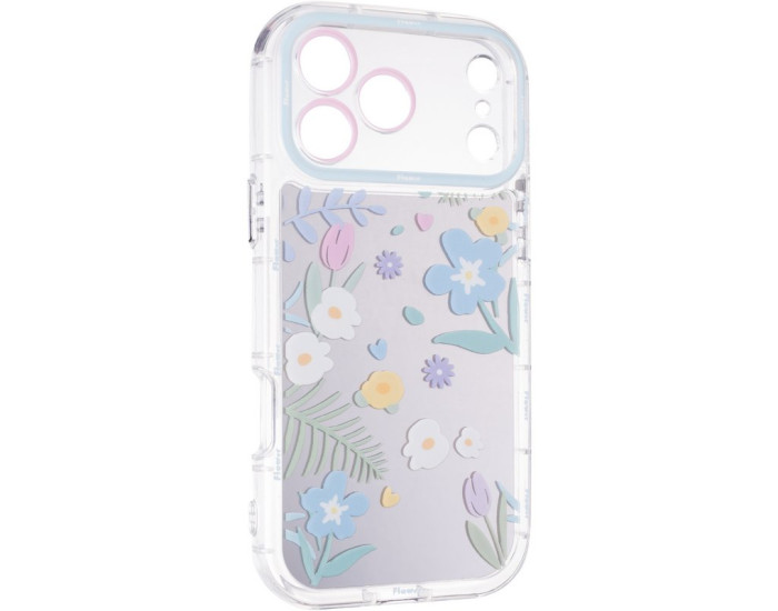 Чохол-силікон Mirror Case iPhone 17 Pro Max, Flowers