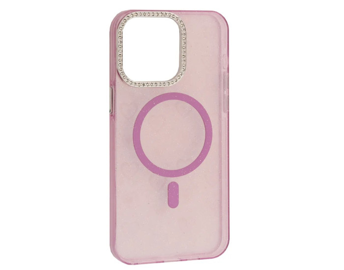 Чохол-силікон MIRAGE Heart MagSafe iPhone 15 Pro, Purple