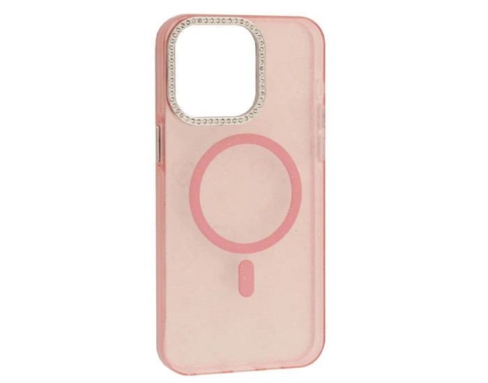 Чохол-силікон MIRAGE Heart MagSafe iPhone 14 Pro Max, Pink