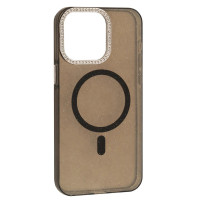 Чохол-силікон MIRAGE Heart MagSafe iPhone 12 /12 Pro, Black