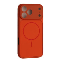 Чохол-силікон New GLASS Magsafe Case iPhone 17 Pro Max, Orange