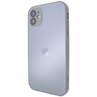 Чохол-силікон New GLASS Magsafe Case iPhone 12, Titanium Grey