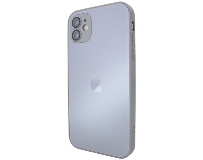 Чохол-силікон New GLASS Magsafe Case iPhone 12, Titanium Grey