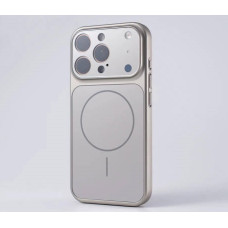 Чохол-силікон New GLASS Magsafe Case iPhone 15 Pro Max, Titanium grey
