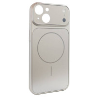 Чохол-силікон New GLASS Magsafe Case iPhone 14, Titanium grey