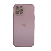 Чохол-силікон New GLASS Magsafe Case iPhone 12, Pink