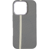 Чохол-силікон Pitaka Kevlar Style Case (camera stand) MagSafe iPhone 16 Pro, Desert gold (box)