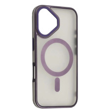 Чохол-силікон Perfect Case with MagSafe iPhone 16, Titanium light purple