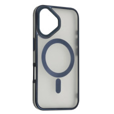Чохол-силікон Perfect Case with MagSafe iPhone 16, Titanium blue