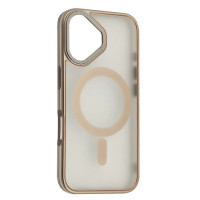 Чехол-силикон Perfect Case with MagSafe iPhone 16, Titanium grey