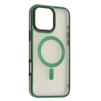 Чехол-силикон Perfect Case with MagSafe iPhone 16 Pro Max, Titanium green