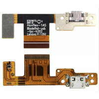 Шлейф Lenovo B8080 Yoga Tablet 10 HD, конектора зарядки з компонентами