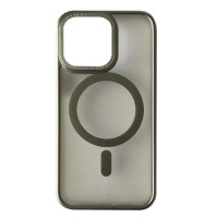 Чехол-силикон Perfect Case with MagSafe iPhone 15 Pro, Titanium silver