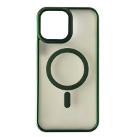 Чохол-силікон Perfect Case with MagSafe iPhone 15 Pro Max, Titanium green