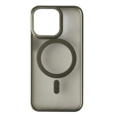 Чехол-силикон Perfect Case with MagSafe iPhone 13 Pro, Titanium silver