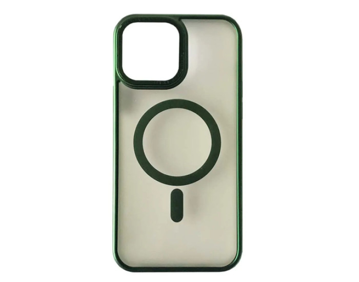Чехол-силикон Perfect Case with MagSafe iPhone 13 Pro Max, Titanium green